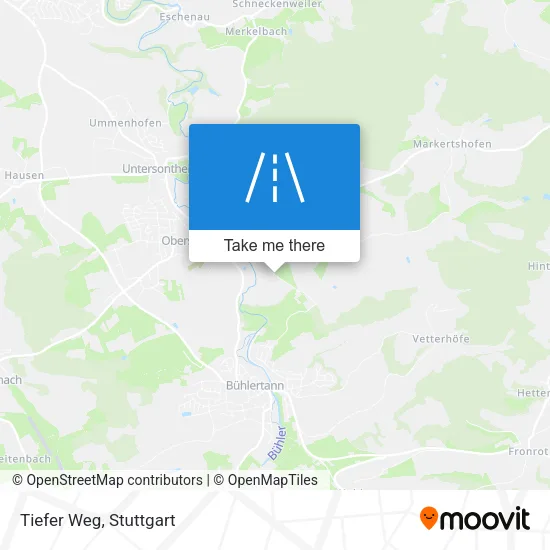 Карта Tiefer Weg