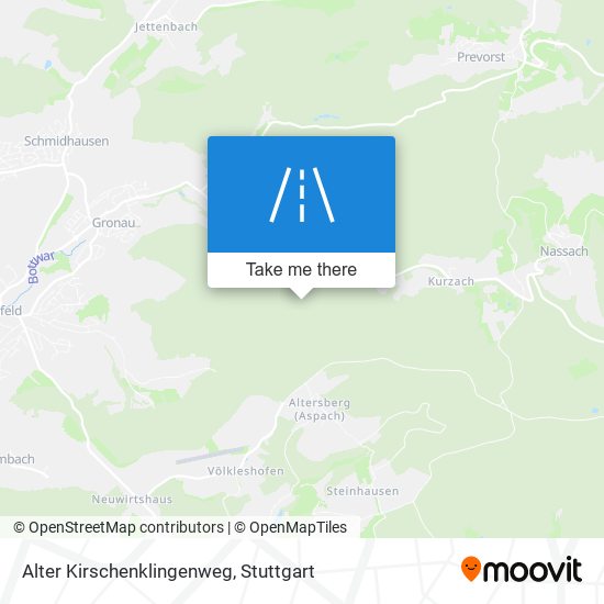 Карта Alter Kirschenklingenweg