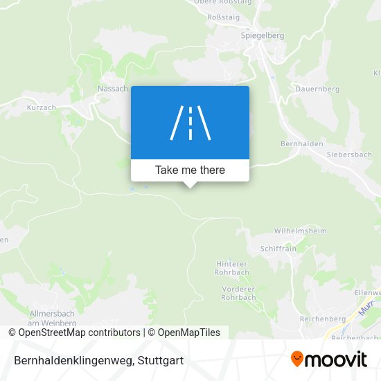 Bernhaldenklingenweg map
