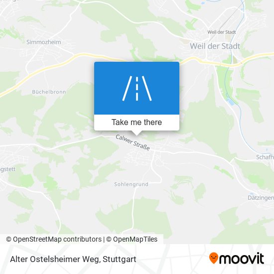 Карта Alter Ostelsheimer Weg