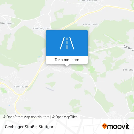 Карта Gechinger Straße