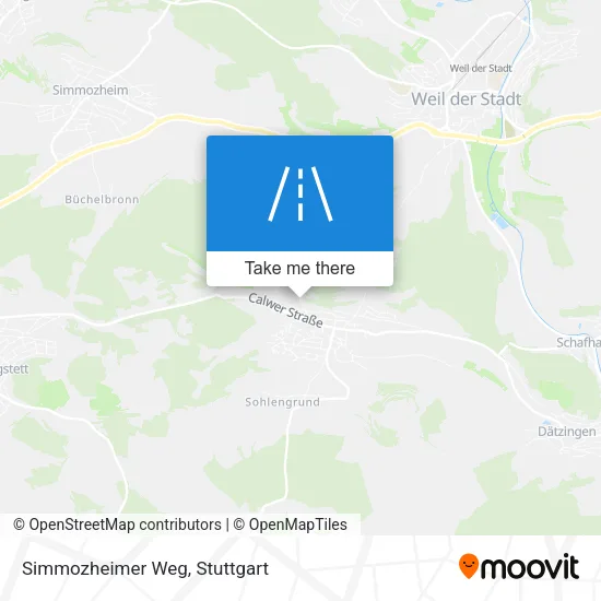 Карта Simmozheimer Weg