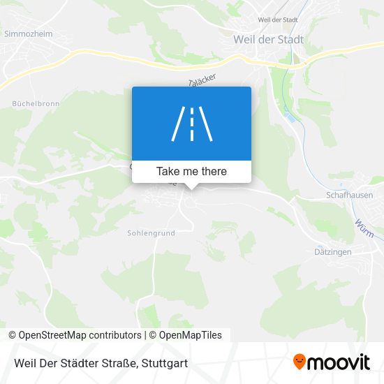 Weil Der Städter Straße map