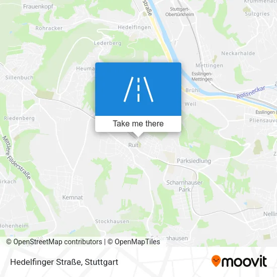 Карта Hedelfinger Straße