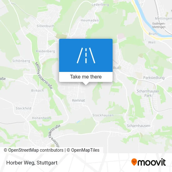 Карта Horber Weg