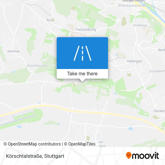 Карта Körschtalstraße