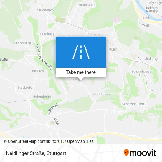 Карта Neidlinger Straße
