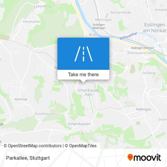 Parkallee map