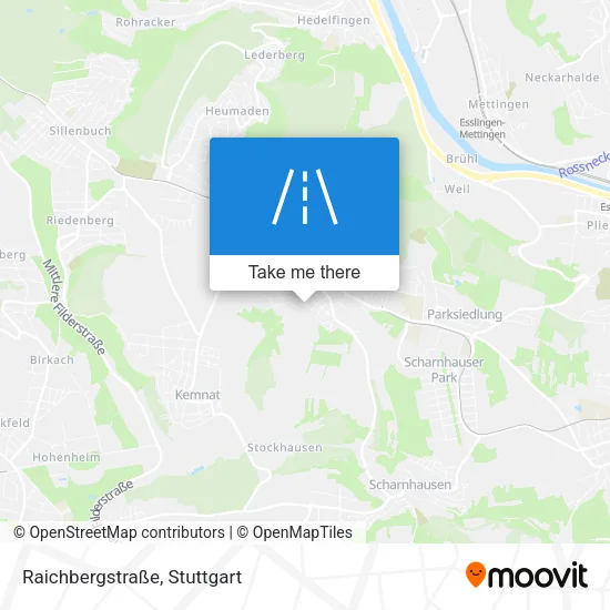 Карта Raichbergstraße