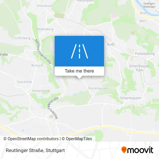 Карта Reutlinger Straße