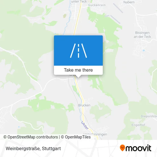 Карта Weinbergstraße