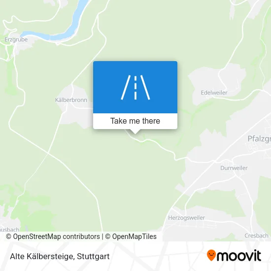 Карта Alte Kälbersteige
