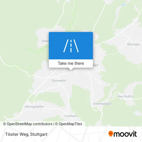 Карта Tilsiter Weg