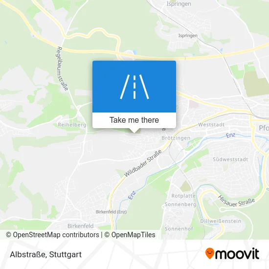 Карта Albstraße