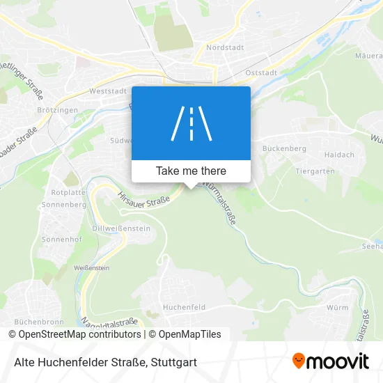 Карта Alte Huchenfelder Straße