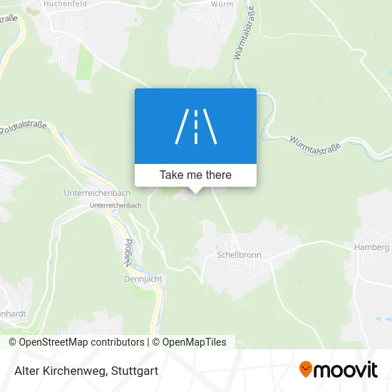 Карта Alter Kirchenweg