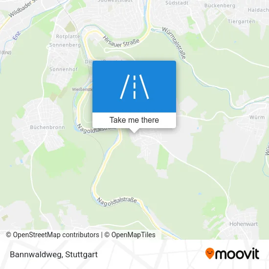 Карта Bannwaldweg