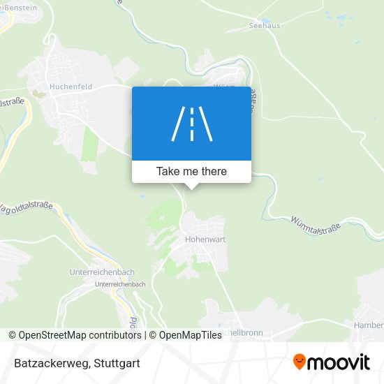 Batzackerweg map