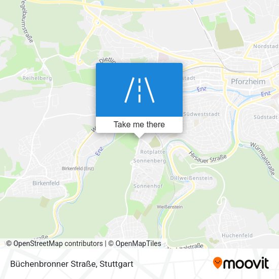 Карта Büchenbronner Straße
