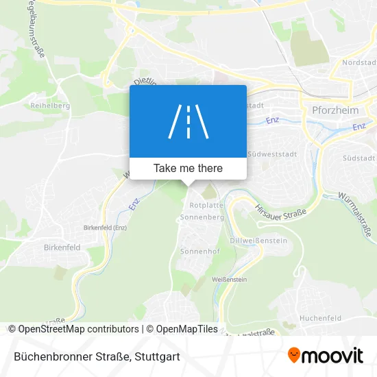 Карта Büchenbronner Straße
