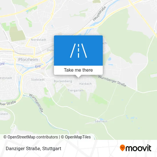 Карта Danziger Straße