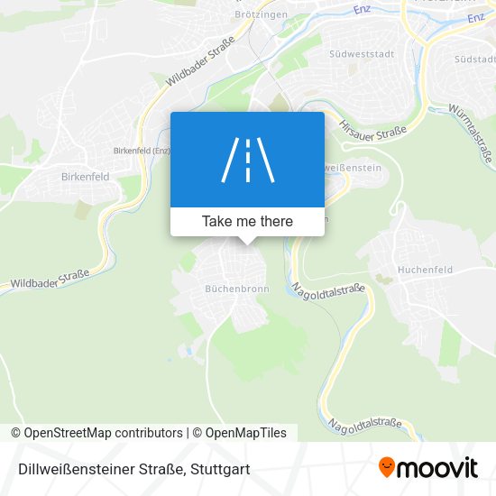 Dillweißensteiner Straße map