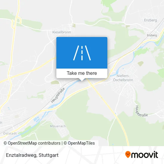 Enztalradweg map
