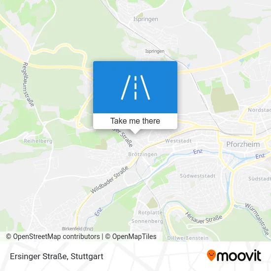 Карта Ersinger Straße