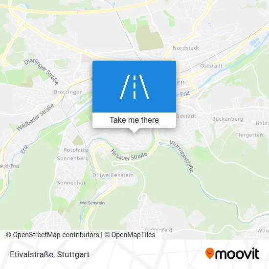 Карта Etivalstraße