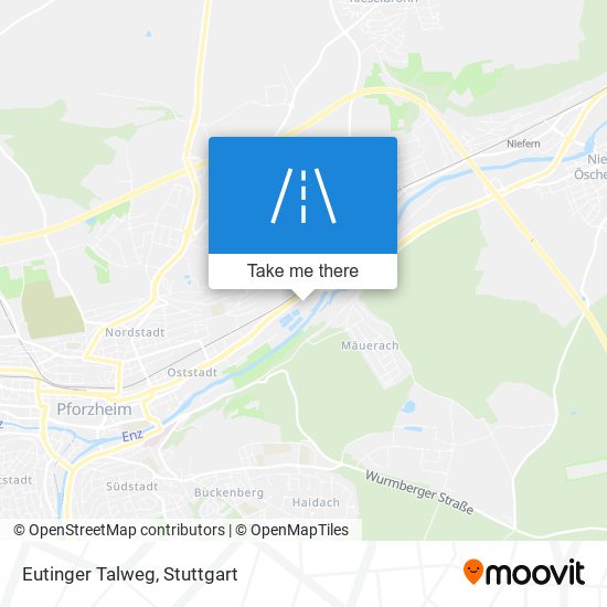 Eutinger Talweg map