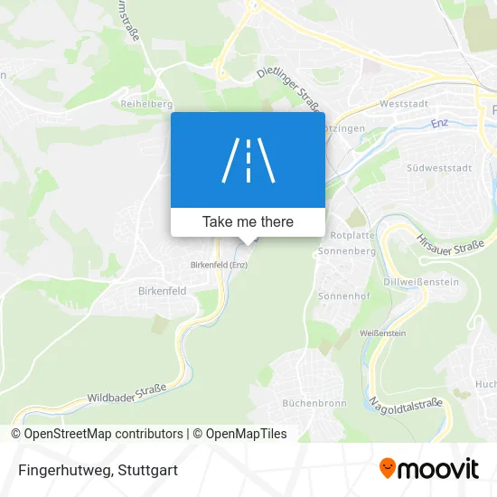 Карта Fingerhutweg