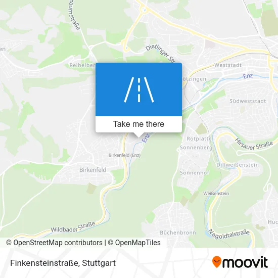 Карта Finkensteinstraße
