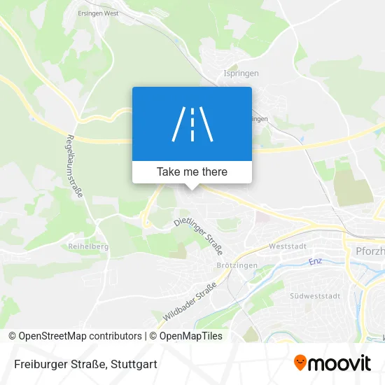Карта Freiburger Straße