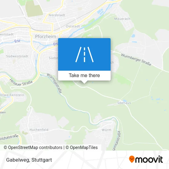 Карта Gabelweg