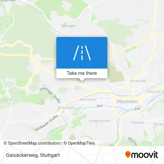 Карта Gaisäckerweg