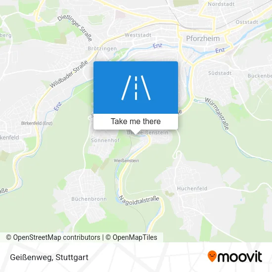 Карта Geißenweg