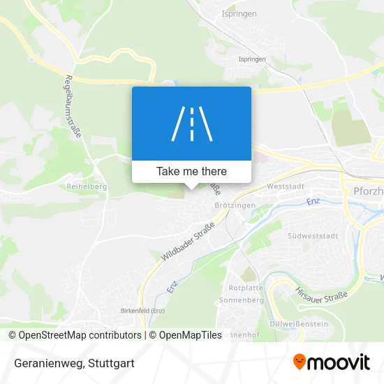 Карта Geranienweg