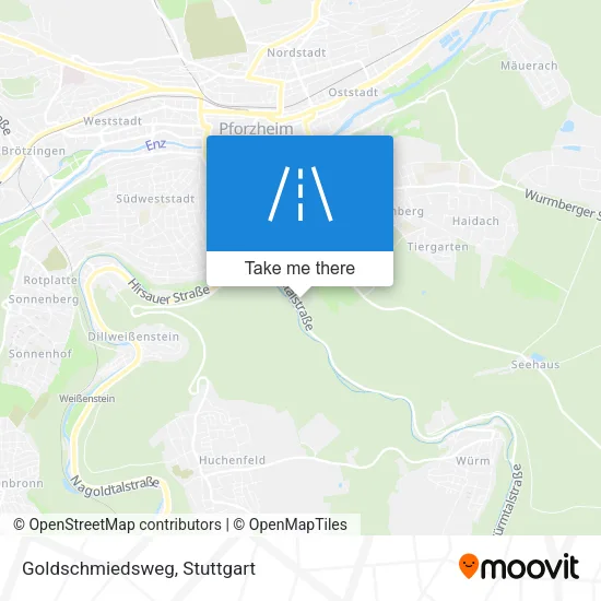 Карта Goldschmiedsweg