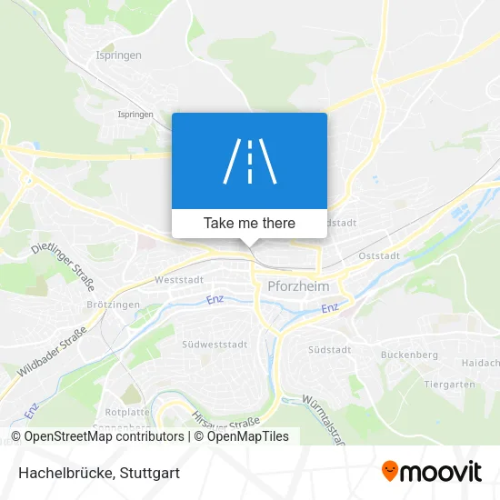Hachelbrücke map
