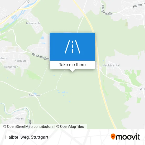 Карта Halbteilweg