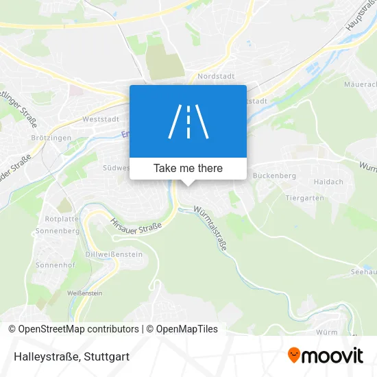 Halleystraße map