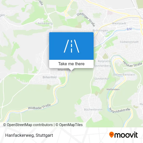 Hanfackerweg map