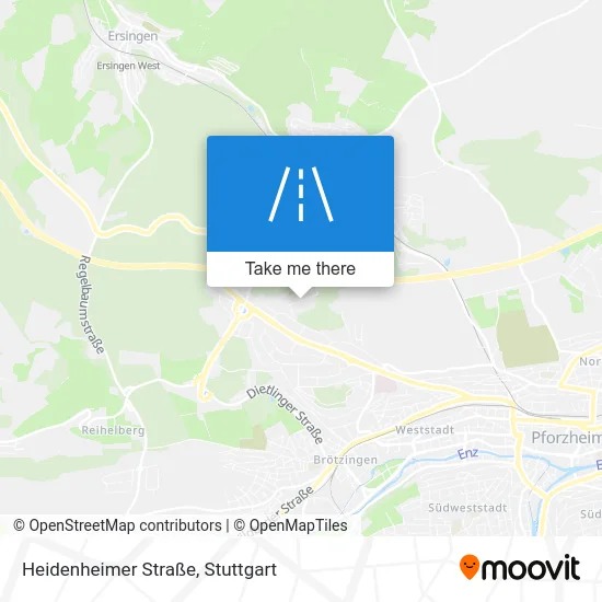 Карта Heidenheimer Straße