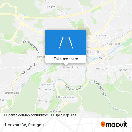 Карта Hertzstraße