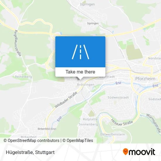 Карта Hügelstraße