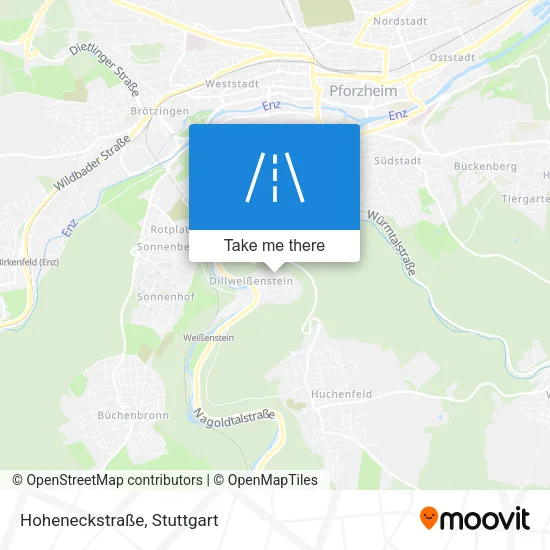 Карта Hoheneckstraße