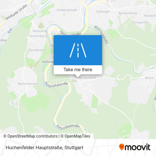 Huchenfelder Hauptstraße map