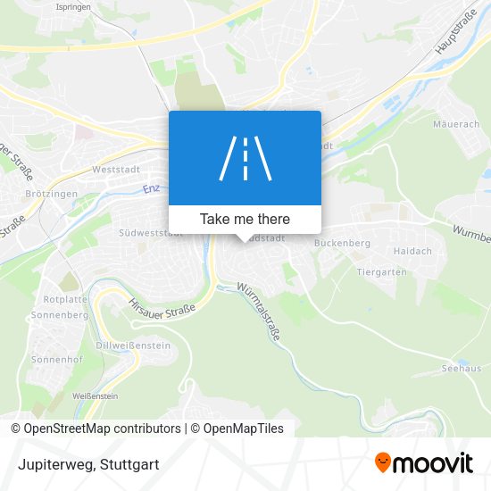 Карта Jupiterweg