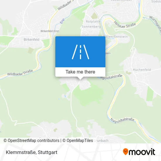 Карта Klemmstraße