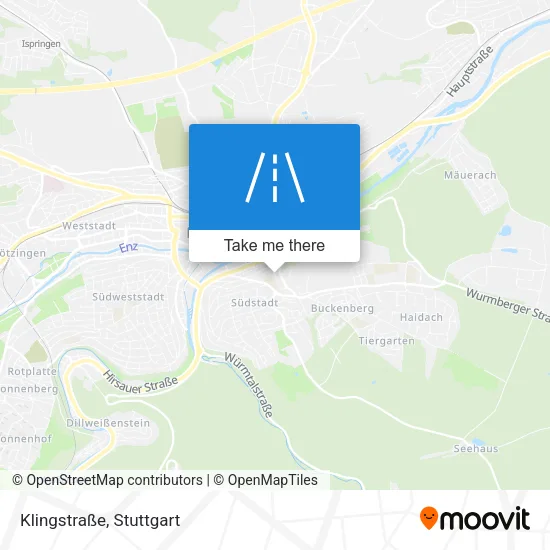 Klingstraße map